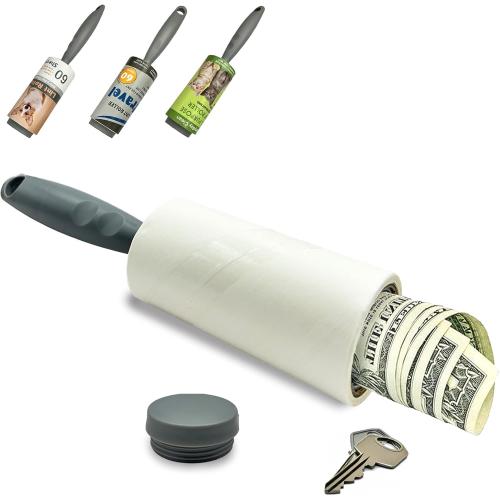 Diversion Safe Money Lint Rollers for Pet Hair, Sticky, Remover for Couch, Clothes Furniture and Carpet. Dog Hair Remover Cat Hair, Animal Fur - Secret Hidden Jewelry Storage Home Security