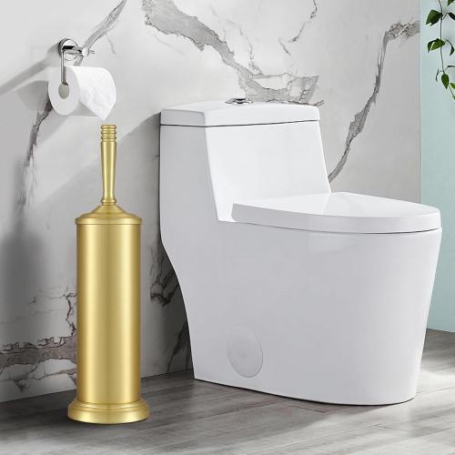 Gold Toilet Brush and Holder Set,Toilet Bowl Brush and Holder