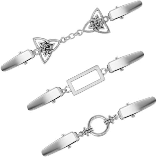 Vintage Dress Clips Back Cinch, Shawl Sweater Brooch Shirt Clips for Women Clothing Waist Cincher Clip Retro Cardigan Collar Clips Scarf Clip for Women Girls, 3 Styles, Silver