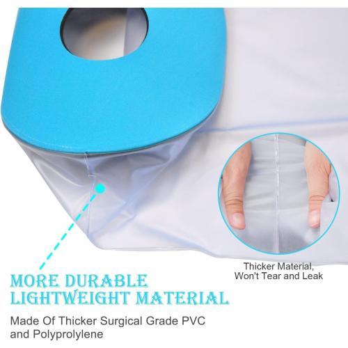 Asunby Knee Cast Cover for Shower Waterproof Bandage Cast covers Protector for Knee Replacement Surgery, Wound, Burns Watertight Protection Reusable