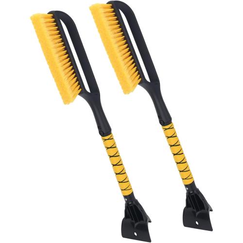 KeFanta Ice Scrapers for Car Windshield, 2 Pack 27'' Snow Removal Brush for SUV and Truck Window, Automotive Winter Accessories