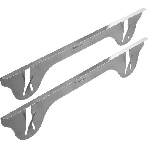 TrueGem Stove Gap Covers - 25.4, 316 Stainless Steel | Oven Side Gap Filler | Range Trim Kit | Guard Between Stove Top & Counter