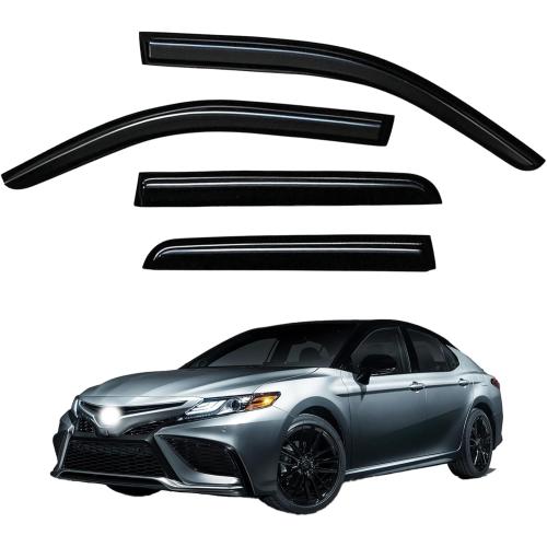 Window Visors Rain Guards fits 2018-2024 Camry, Window Wind Deflectors Vent Shades, 4 Pieces