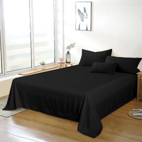 2-Piece Queen Size Flat Sheet Set - Soft Brushed Microfiber, Shrink and Fade Resistant - Easy Care -