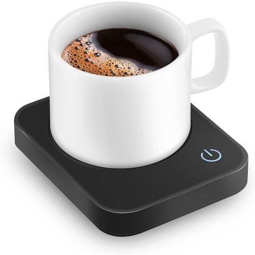 VOBAGA Coffee Mug Warmer for Desk with Auto Shut Off & 3-Temp Settings, Coffee Cup Warmer with Smart Safety Alert Home Office Accessory, Perfect for Coffee, Tea, Milk (Mug for Display)