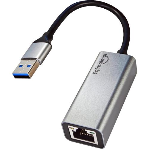 USB A to ethernet Adapter，USB 3.0 Gigabit to ethernet Adapter Compatibility 100/1000MBPS,Compatible with Windows, Mac OS, Linux, PC, Laptops, and More