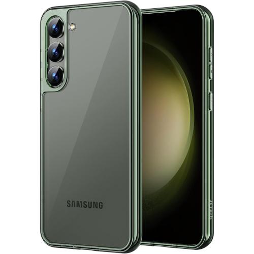 JETech Case for Samsung Galaxy S23  / S23 Plus 5G 6.6-Inch, Non-Yellowing Shockproof Bumper Protective Phone Cover, Anti-Scratch Hard PC Back (Green)