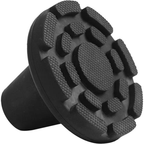 KMINA Crutch Tips 7/8 Inch, All Terrain Cane Tips, Black (2 Units)