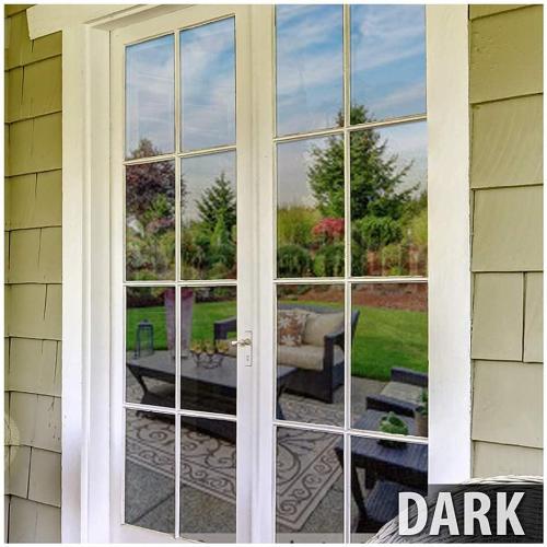 BDF PRBL Window Film Premium Color High Heat Control and Daytime Privacy Blue Outside, Silver Inside - 24in X 12ft