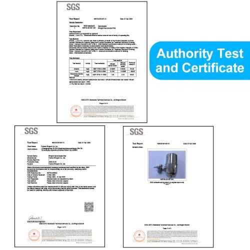 WINGSOL Stainless Steel Water Filter for Sink Faucet, NSF/ANSI 42 & 53, 360° Rotating Tap Purifier Reduces PFAS, Lead, Chlorine & Microplastics, 350 Gallons Long-Lasting for Kitchen & Bathroom