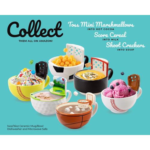 MAX'IS Creations The Hockey Mug with a Net, Sports Hockey Gifts for Boys 8-12 Men Girls Mom Game Gift, Novelty Funny Coffee Mugs, 14oz