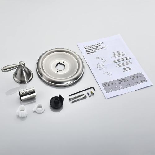 Pressure Balancing Tub and Shower Trim Kit, Compatible with Moen Posi-Temp Valve, Brushed Nickel
