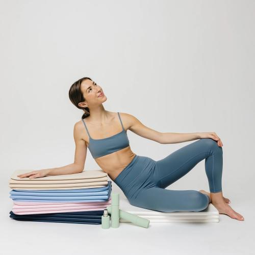 Stakt - The Original Foldable Yoga Mat, Premium Fitness & Multi-Purpose Workout Mat with Non-Slip Surface, Portable & Lightweight for Studio or Home Use, As Seen on Shark Tank