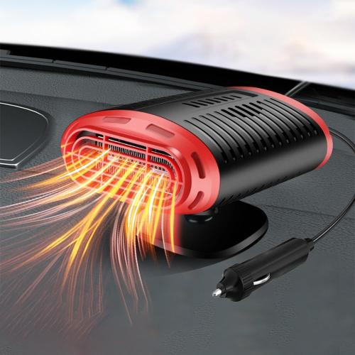 Car Heater, 12V 150W Car Heaters for Vehicle, Portable Car Heater that Plugs into Cigarette Lighter, 2 in 1 Car Heating and Cooling Fan,Car Windshield Defroster Demister for Winter, Red