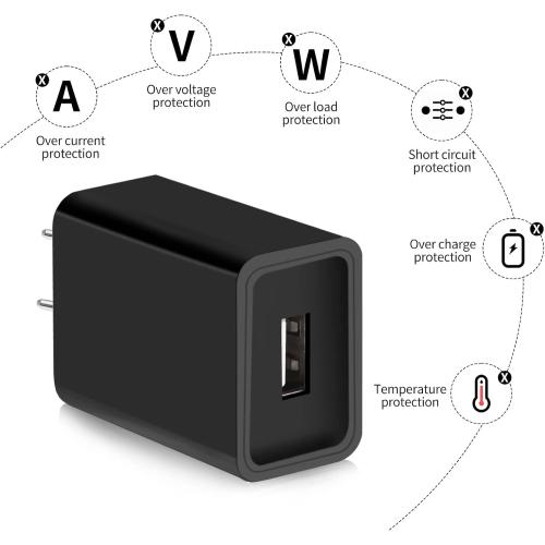 Charger Cord Replacement for Amazon Fire TV Stick, Fire Tablet, Compatible Smasung Android Phone Micro USB Charger Cable and AC/DC Home Wall Charger Power Adapter