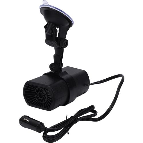 12V Car Heater, 150W Portable Windshield Defogger and Defroster with Suction Holder, 2 in 1 Heating and Cooling Fan, 360 Rotatable, Into Cigarette Lighter, for Vehicle SUV
