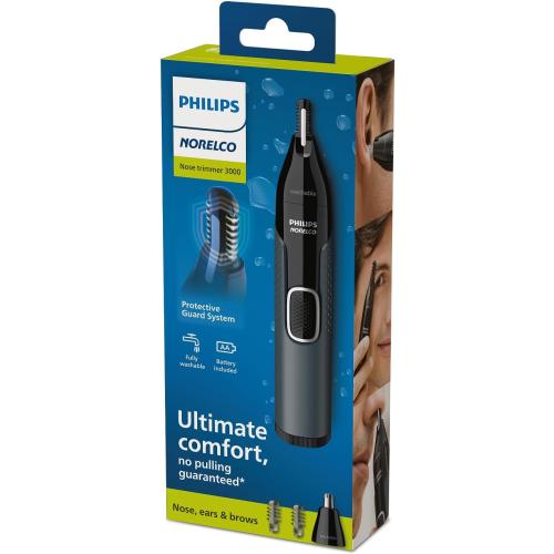 Norelco Philips Nose Trimmer 3000, for Nose, Ears Eyebrows, NT3600/62