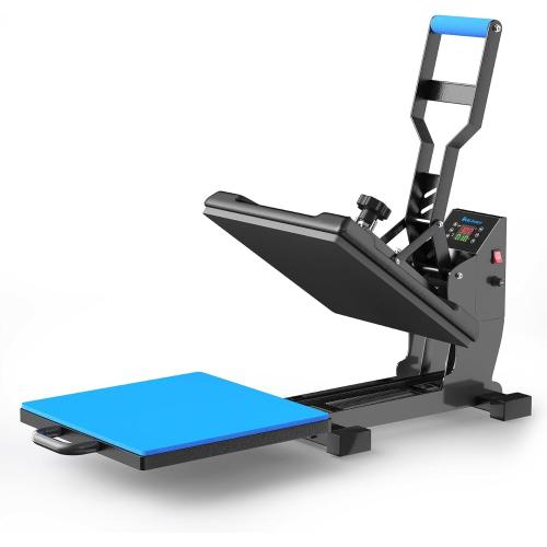 Delclynee 15 x 15 Slide Out (12.25) Heat Press Machine for T Shirts, Clamshell Pull Out Lower Platen, Industrial-Quality Digital Sublimation Printer for Heat Transfer Vinyl