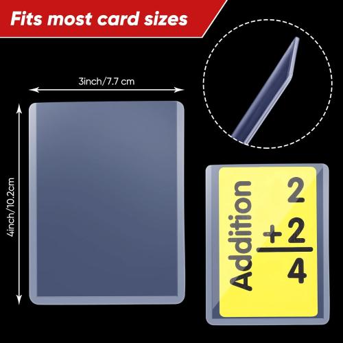 550 Clear Plastic Card Sleeves - 3 x 4 Inches, Protective Holders for Baseball, Sports, Trading & Game Cards