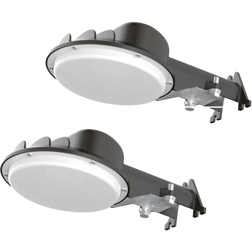 LED Barn Light 55W Dusk to Dawn Yard Lighting with Photocell UL Listed LED Security Light Dark Sky Frindly Full Cut-off Light for Barns Garage Yard Warehouse 4000K 5500LM 120VAC Dark Bronze 2 Pack