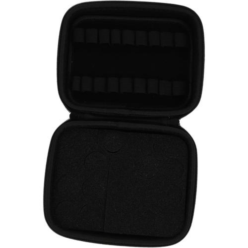 DOITOOL 1pc Essential Oil Carrying Case Black Multigrid Storage Pouch for Organized Essential Oil Bottles Shock Scratch Travel Storage Convenient Handle for