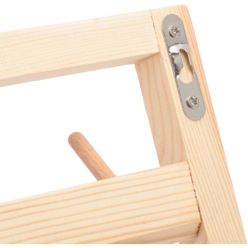 Thread Holder 48 Spools Thread Rack Wall Mounted Wooden Thread Holder, DIY Embroidery Spool Thread Organizer for Household Sewing, 13.4 x 16.1in Thread Rack with Hanging Hook