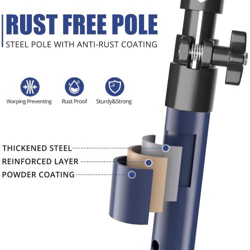 XINQIAO Cabinet Jacks for Installing Cabinets, Heavy Duty Third Hand Tools Adjustable Support Pole from 49.2 in to 114.2 in, 4 PCS