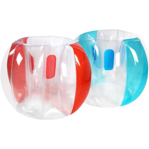 SUNSHINE-MALL 2 PC Sumo Balls for Kids, Bumper Bounce Toys, Kid Sumo Balls, Lawn Game Ball for Kid Outdoor Team Gaming Play for 3  Ages (36 inch,Blue red)