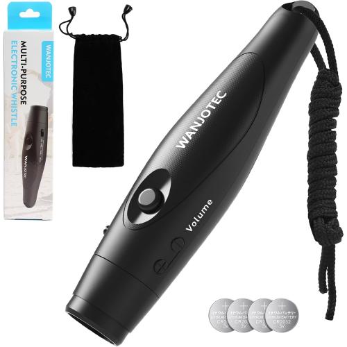 Electronic Whistle, Battery Operated Whistle Adjustable 3 Different Loud Whistle Sounds with Lanyard Handheld Whistles for Referees Coaches Teacher Training/Camping
