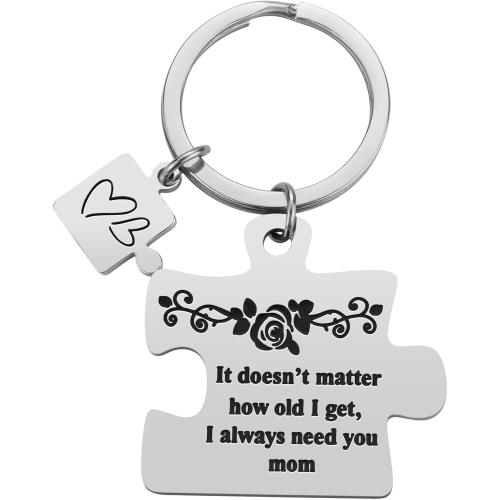 Christmas Gifts for Mom - Mother’s Day Present from Daughter Son, Mom Gift for Birthday Christmas Valentine’s Day，I Always Need You Mum Keychain Mother Keyring