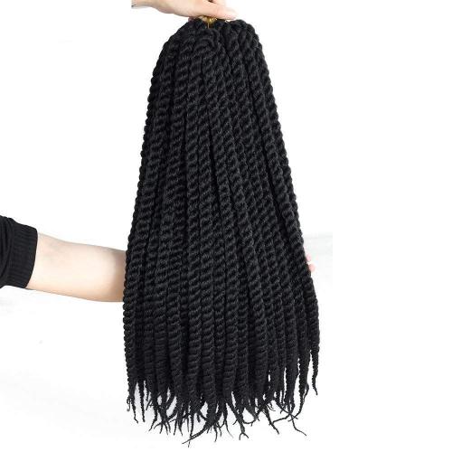 Admutty Havana Twist Crochet Hair, Jumbo Senegalese Twist Pre-Looped Synthetic Braiding Hair for Women, Soft & Lightweight Pre-Twisted Crochet Braids