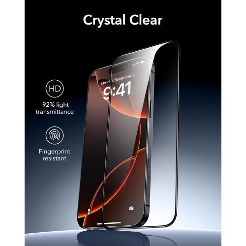 ESR 3 Pack for iPhone 16 Pro Max Screen Protector, Armorite