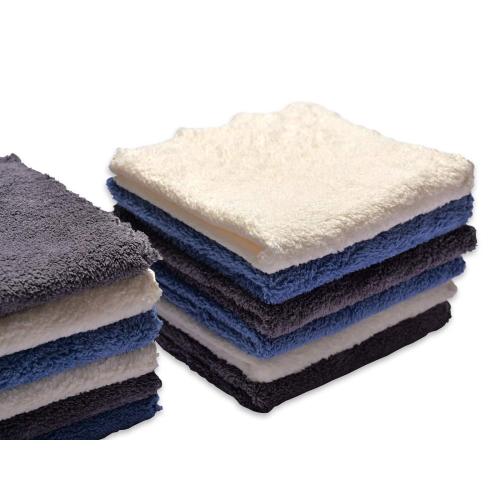 Kyapoo Baby Washcloths 12 Pack 12x12 Inches Microfiber Coral Fleece Extra Absorbent and Soft for Newborns, Infants and Toddlers-3