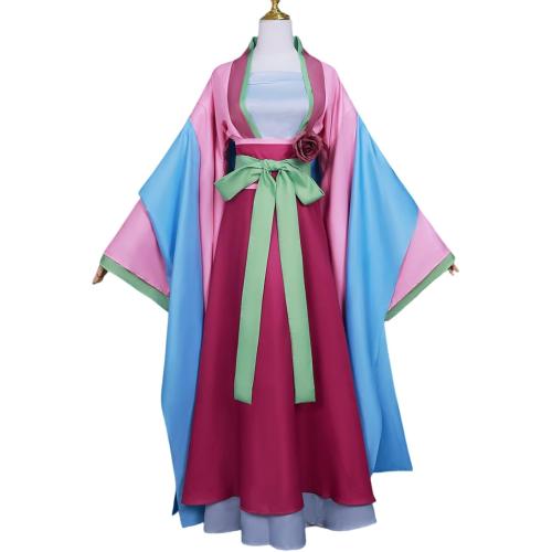 Size L Anime Apothecary Diaries Maomao Cosplay Costume with Wig Accessories Halloween Women's Cosplay Kimono Dress