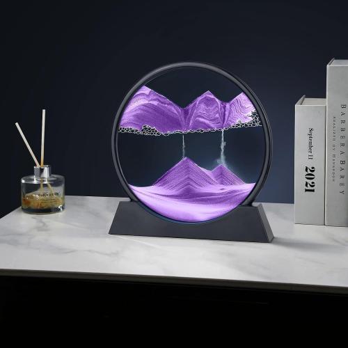 Moving Sand Art Picture, 3D Deep Sea Sandscape Decor for Desk & Home