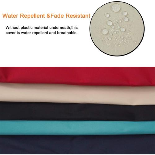 Outdoor Seat Cushion Cover Water Repellent Square Chair Cushion Cover-Only Cover Teal (2 Covers)