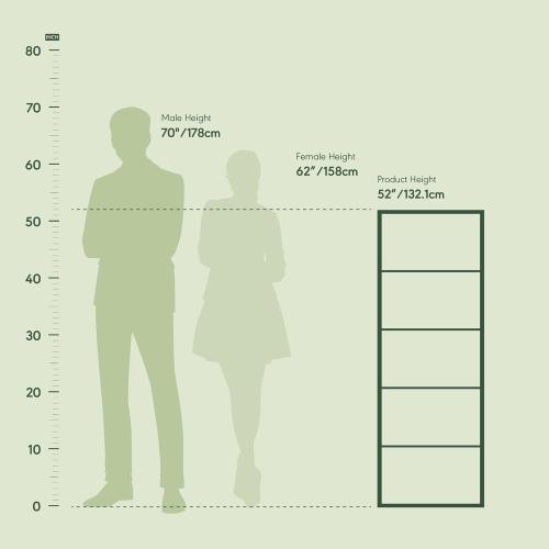 Furinno LUDER Book Shelf, 5-Cube Bookshelf, Bookcase with Open Shelf, 9.4 x 15.8 x 52, for Living Room, Bedroom, Home Office, French Oak