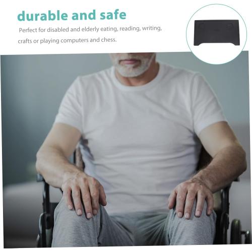 Detachable Wheelchair Tray Table with Cup Holder Portable Accessory for Adults Ideal for Eating Reading and Everyday Use Compatible with Most Wheelchairs