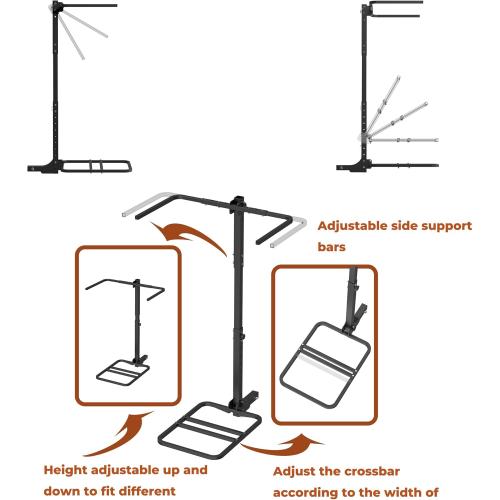 300LBS RV Kayak Rack for 2 Kayaks up to 12FT – Heavy Duty Vertical Hitch Mount Carrier with Reinforced Anti-Bend Base, Adjustable Height, Anti-Loosening Screws – Fits 2” Receiver for RV, Truck, SUV
