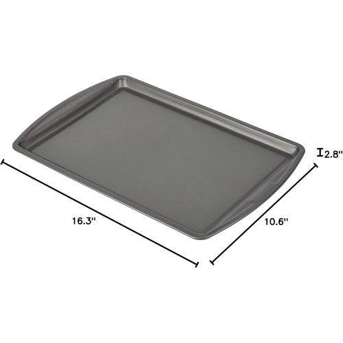 GoodCook Everyday Baking Sheet with Carbon Steel Construction & Scratch-Resistant Metal-Utensil Safe Nonstick , 9 x 13-Inch