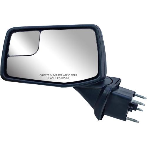 Driver Left Side Door Mirror Textured Back Cover Power Heated Glass Manual Folding without Clearance Light For Chevrolet Silverado 1500 from 2019 to 2024