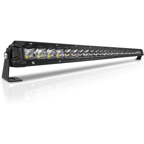 32 Inch LED Light Bar Single Row Flood & SpotBeam Combo 30000LM Off Road LED Light Bar Driving Light for Pickup SUV ATV UTV Truck Roof Bumper