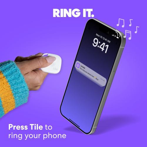 Tile by Life360 Mate Bluetooth Tracker, Keys Finder and Item Locator for Keys, Bags and More. Phone Finder. Both iOS and Android Compatible. 1-Pack (White)