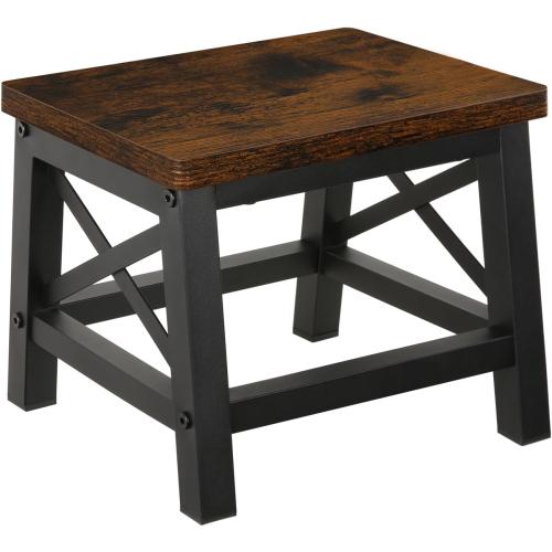 YINMIT Wooden Step Stool for Adults and Kids, Step Stool for High Bed with Non-Slip Feet, Using for Bedroom, Living Room and Kitchen, Hold Up to 500 lbs