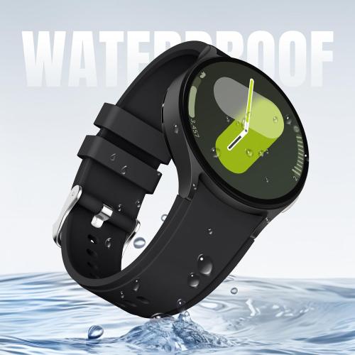 Sport Band for for Samsung Galaxy Watch 7 6 5 4 FE 40mm 44mm, No Gap Soft Silicone Strap for Galaxy Watch 6/4 Classic 42mm 46mm 43mm 47mm/Galaxy 5 Pro 45mm, 5 Pack 20mm Replacement Women Men