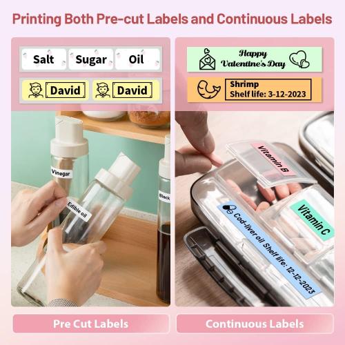 Phomemo Label Maker, D30 Label Maker Machine with Tape, Mini Bluetooth Label Makers, Small Portable Thermal Label Printer, Sticker Maker for School Classroom Teacher Home Kitchen Office Supplies