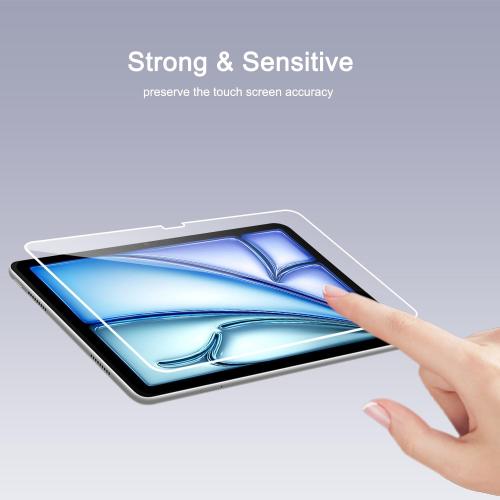 Ailun Screen Protector for iPad Pro 11 inch 2025/2024 [6/5th Generation M5/M4], iPad Air 11 Inch 2025/2024 [7/6th Generation M3/M2],Tempered Glass Face ID Apple Pencil Compatible Case Friendly 2 Pack