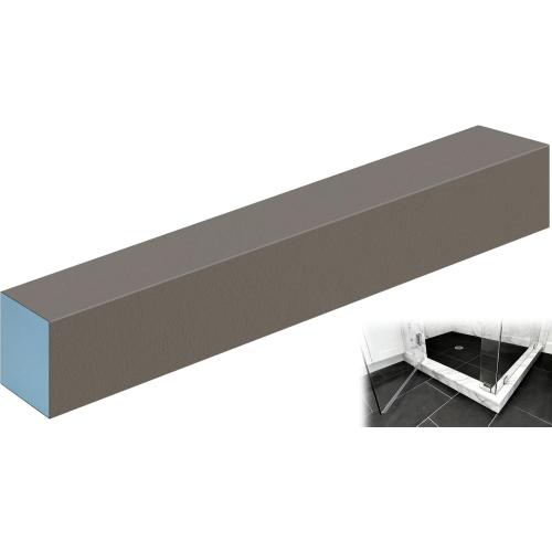 Shower Curb Kit,Waterproof Prefabricated Shower Pan Curb,Trimmable Ready to Tile Shower Curb Threshold for Shower Construction/Bathroom Renovation,Lightweight,Easy Installation,Load Bearing,48Length