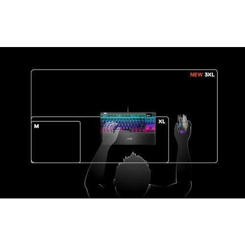 Size 3XL Color Black SteelSeries 3XL Prism PC CD
