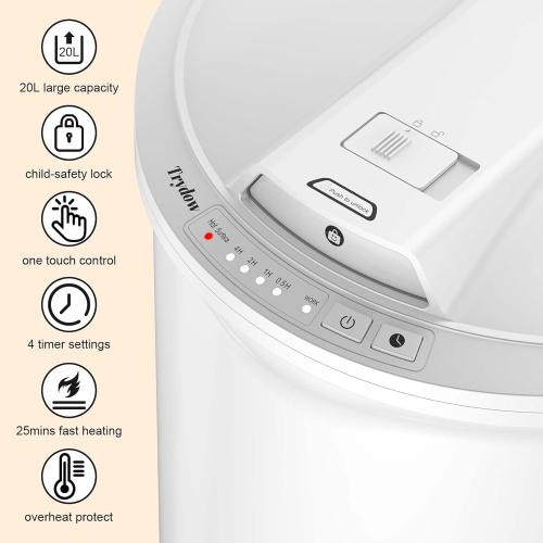 Size Ultra Large Capacity Towel Warmer Bucket, Rapid Heating with Timer, One-Button Control, Safety Lock, Perfect for Home and Spa